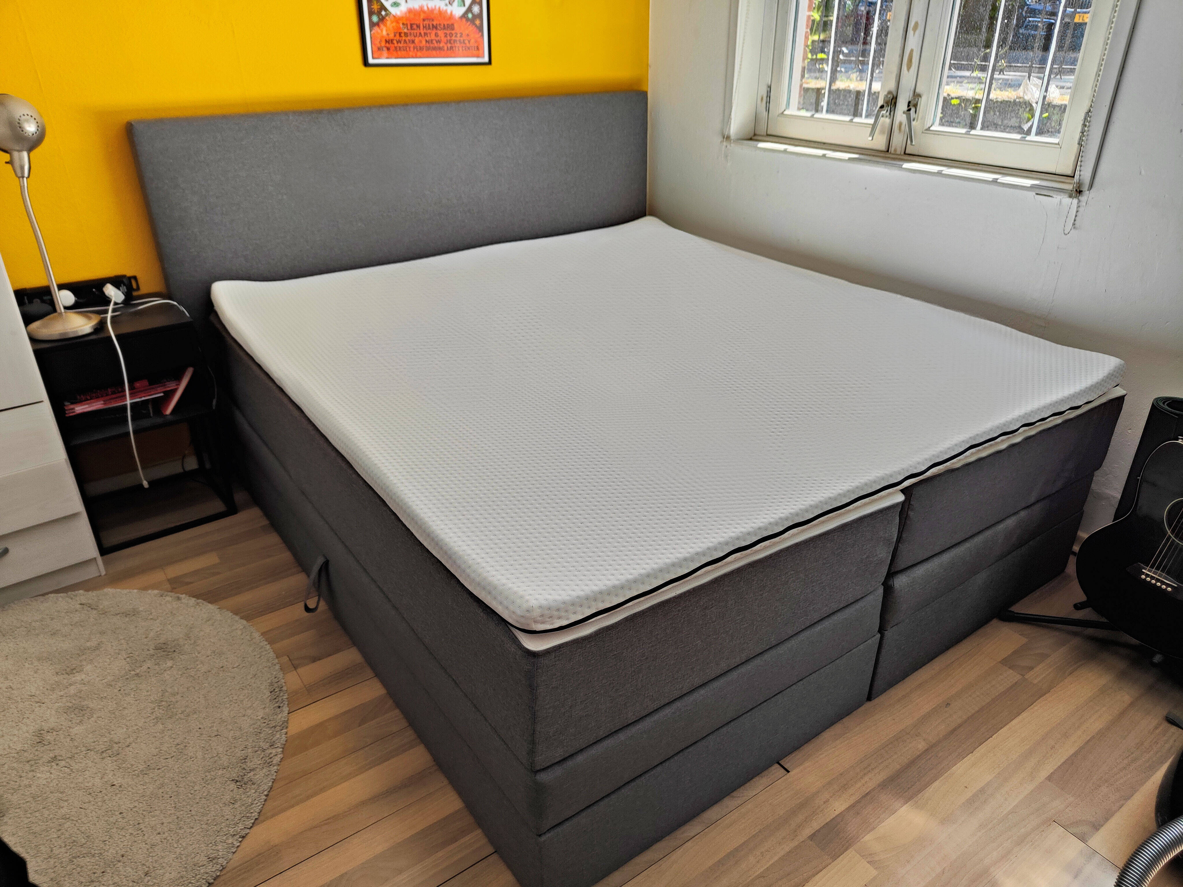 Emma Premium Boxspringbett mit Stauraum in unserem Zimmer